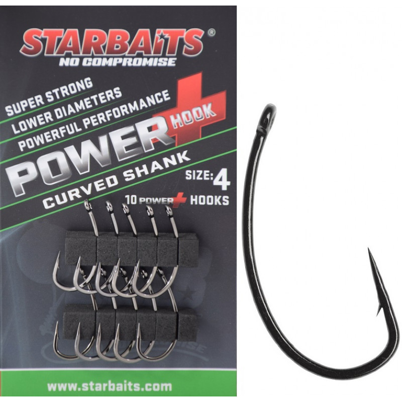 power long shank hooks - Starbaits Power Hooks Long Shank - Hooks