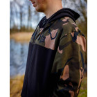 MIKINA FOX LW BLACK/CAMO SPLIT ZIP HOODY